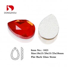 DZ 1023 drop shape flatback stone glass stone DZ 1023 drop shape flatback stone glass stone